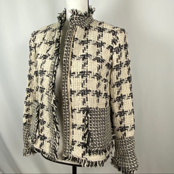 Harve Benard Vintage Black & White Blazer Jacket - Picture 7 of 16